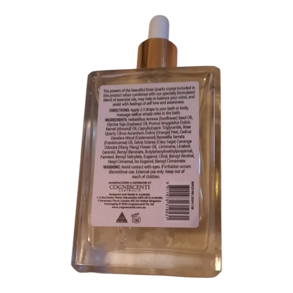Sweet Orange & Cedarwood Body Oil - Gold & Clear